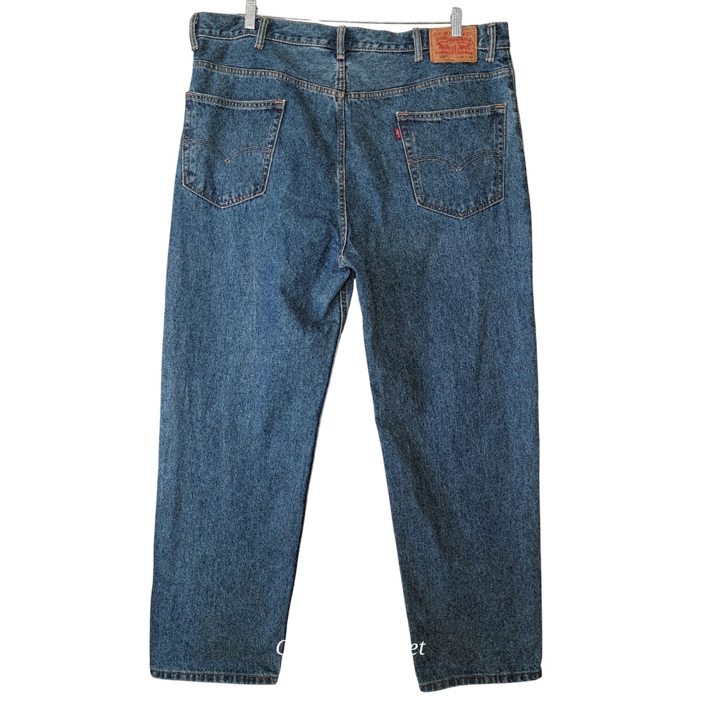 Levis 550 Mens Relaxed Fit Straight Jeans Medium Blue Wash 42x32 00550-4891